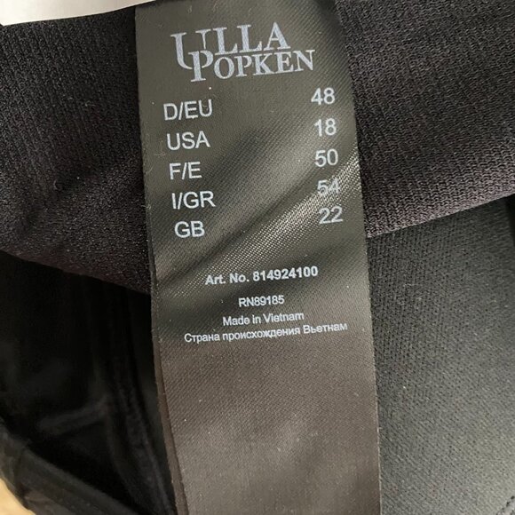 Ulla Popken One Piece‎ Swimsuit Size 18 Black Solid Keyhole NWT SW-1826 - Picture 9 of 12